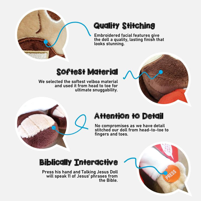 The Talking Jesus Doll Speaks 10 of Jesus' Phrases from the Bible - Teach Your Kids before the World Does