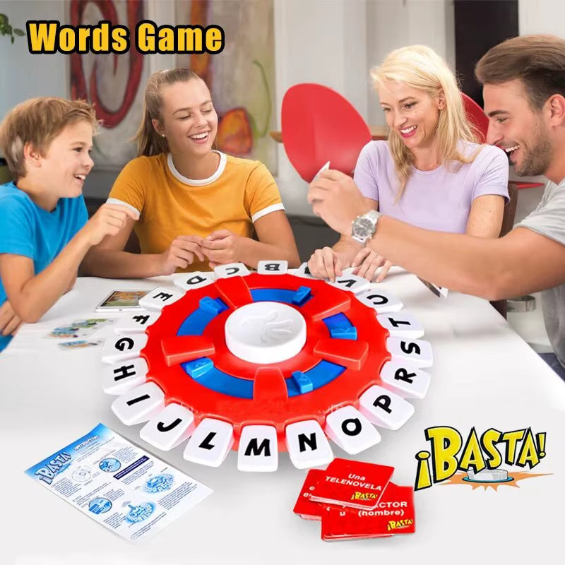 Fast Paced Letter Vocabulary Board Game for Family