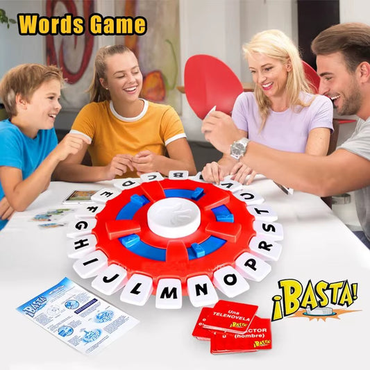 Fast Paced Letter Vocabulary Board Game for Family