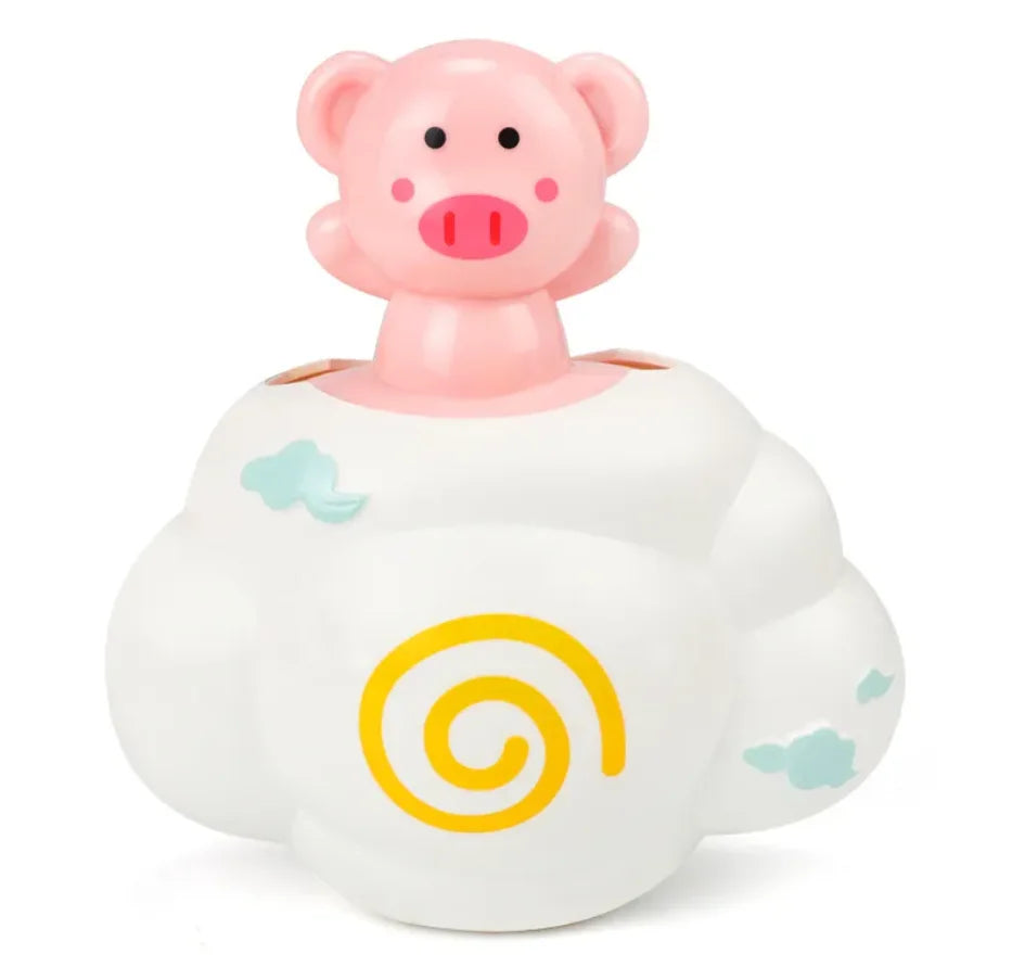 Swimming Cloud Baby Bath Toy – Cute Spraying Shower Toy for Kids (Pig/Deer Variants)