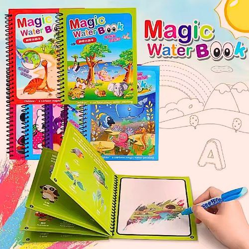 Magic Reusable Water Drawing Book for Kids
