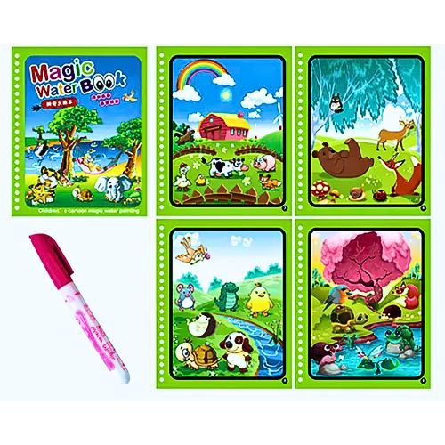 Magic Reusable Water Drawing Book for Kids