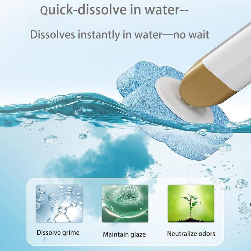 Disposable Toilet Brush, Toilet Bowl Wand Holder Set with 6PCS Cleaner Refills, Bathroom Cleaning System for Sink Bathtub Drain Wash Basin Urinal,Wall-Mount Scrubbing Toilet Brush Bathroom Cleaning Kit