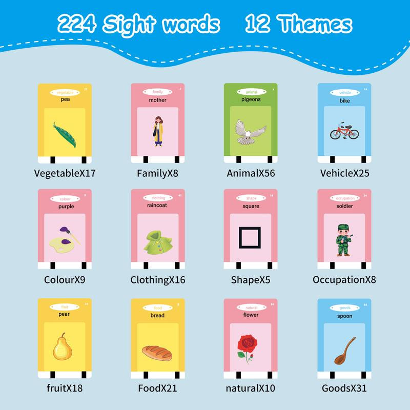 Kids Toddler Flash Cards with 510 Sight Words