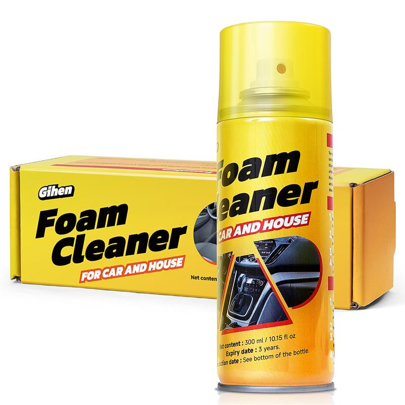 Powerful Car Interior Foam Cleaner Cleans Leather Seats, Plastic Surfaces, and Headliners for Automotive Detailing and Care 10 Fl Oz