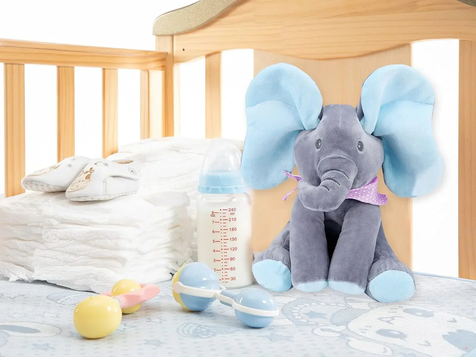Adorable Elephant Stuffed Animal Toy for Baby'