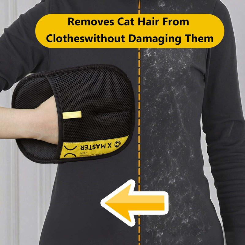 Pet Hair Removal Gloves, Electrostatic Pet Hair Remover, Reusable Cat&Dog Hair Remover for Couch, Furniture, Carpet, Car Seat, Pet Grooming Gloves