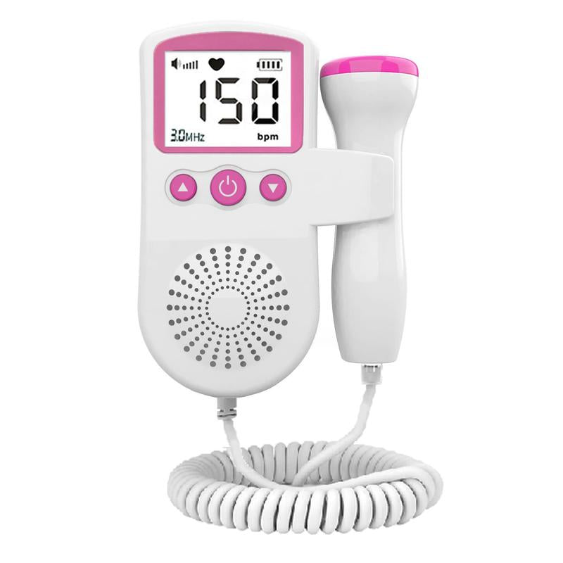Fetal Doppler：Every Time You Hear Your Baby'S Heartbeat, It Will Instantly Fil with of Happiness. It Is Equipped with a Large Liquid Crystal Display Easy to Read, Directly Check Their Baby'S Heart Rate Data.