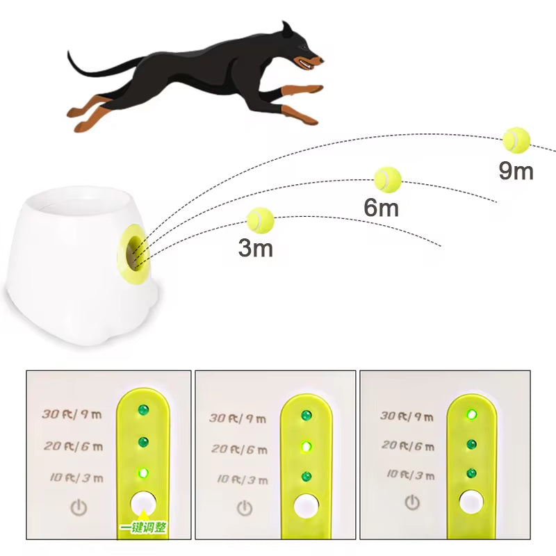 Automatic Dog Ball Launcher - Ultimate Catapult Toy for Active Pets, Perfect for Pitbulls and Tennis Ball Fun!