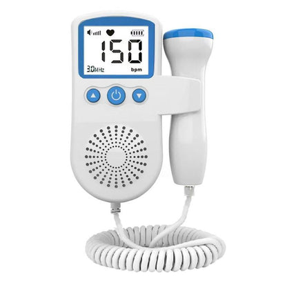 Fetal Doppler：Every Time You Hear Your Baby'S Heartbeat, It Will Instantly Fil with of Happiness. It Is Equipped with a Large Liquid Crystal Display Easy to Read, Directly Check Their Baby'S Heart Rate Data.