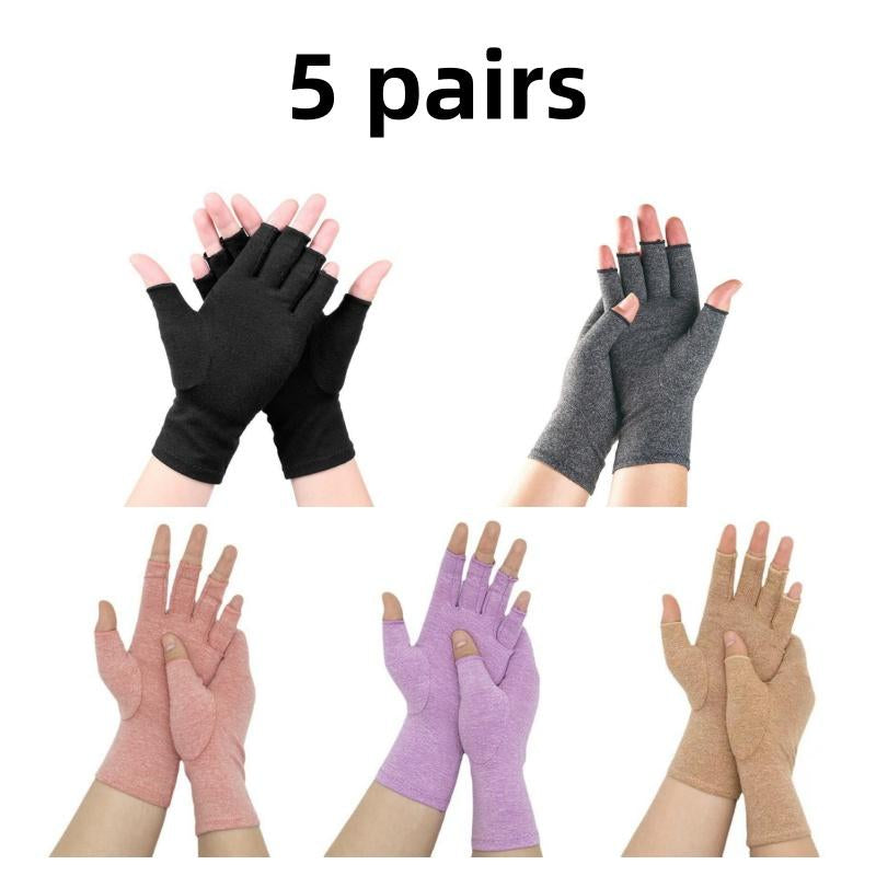 4/5/6 Pairs Medium Size Arthritis Compression Gloves Fingerless Compression Glove Pain Relief Glove for Arthritis Men Women Beauty & Personal Care
