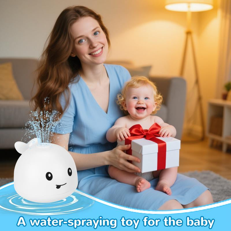 Water-Activated Glowing Whale Sprayer Toy
