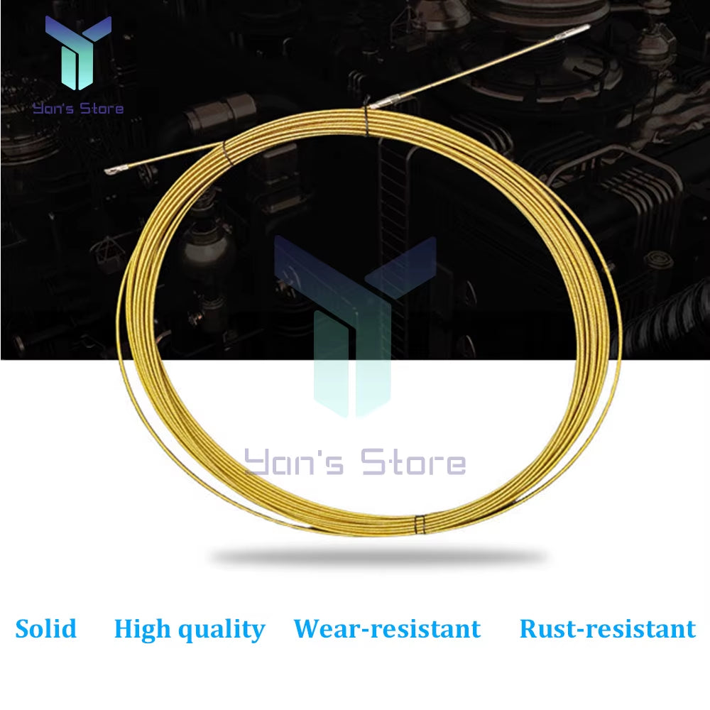 5/10M Universal Wire Threading Device Spring High Elasticity Rope Pulling Device with Pulley Electricians Wire Lead Cable Puller