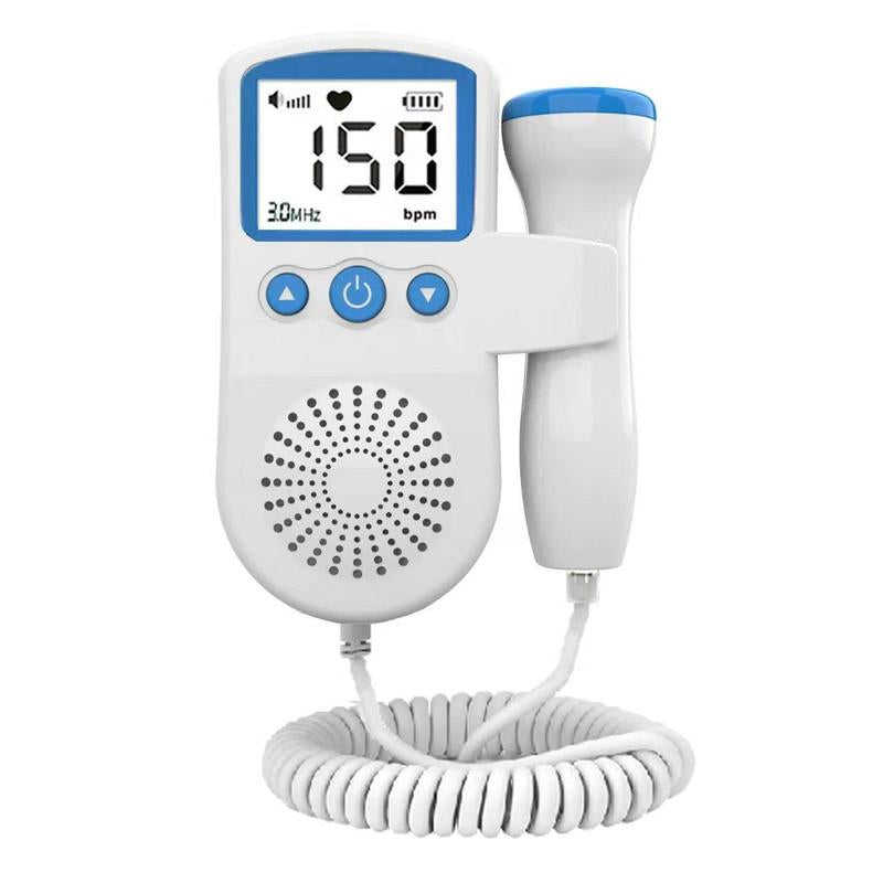 Fetal Doppler：Every Time You Hear Your Baby'S Heartbeat, It Will Instantly Fil with of Happiness. It Is Equipped with a Large Liquid Crystal Display Easy to Read, Directly Check Their Baby'S Heart Rate Data.
