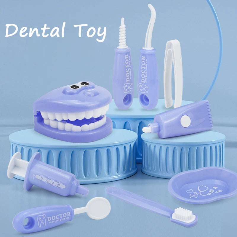 Children's Dentist Pretend Play Set – 9PCS Dental Tools Educational Role Play Toy