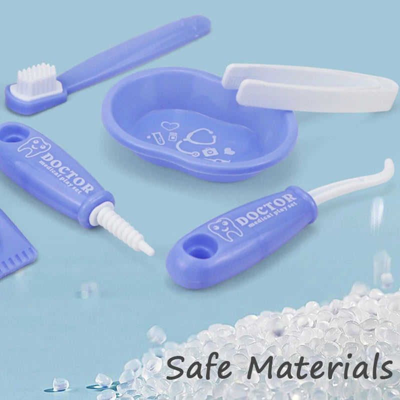 Children's Dentist Pretend Play Set – 9PCS Dental Tools Educational Role Play Toy