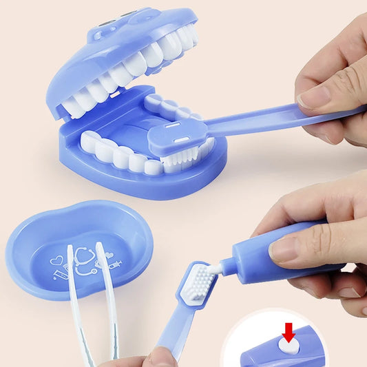Children's Dentist Pretend Play Set – 9PCS Dental Tools Educational Role Play Toy
