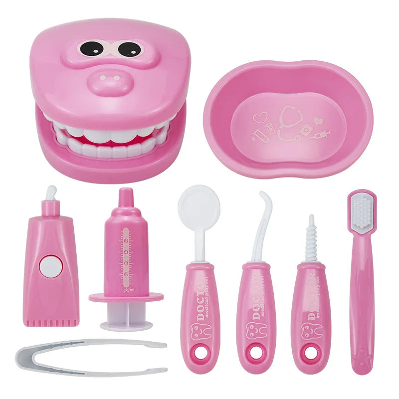 Children's Dentist Pretend Play Set – 9PCS Dental Tools Educational Role Play Toy
