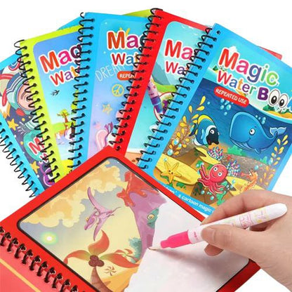 Magic Reusable Water Drawing Book for Kids