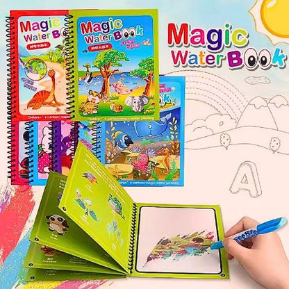 Magic Reusable Water Drawing Book for Kids