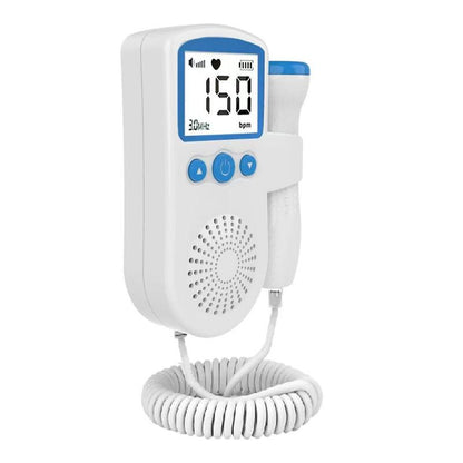 Fetal Doppler：Every Time You Hear Your Baby'S Heartbeat, It Will Instantly Fil with of Happiness. It Is Equipped with a Large Liquid Crystal Display Easy to Read, Directly Check Their Baby'S Heart Rate Data.