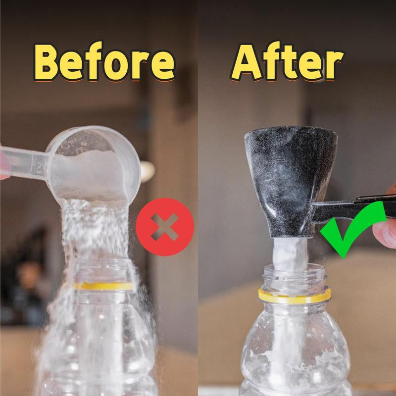 [Buy 1 Get 1 Free] Protein Powder Sliding Spoon, Powder Funnel Scoop, Coffee Leak Proof Spoon,High Quality Scoop for Pre Workout Creatine Powder Formula Smoothie Kitchen Utensils BPA Free Plastic 2 TBL