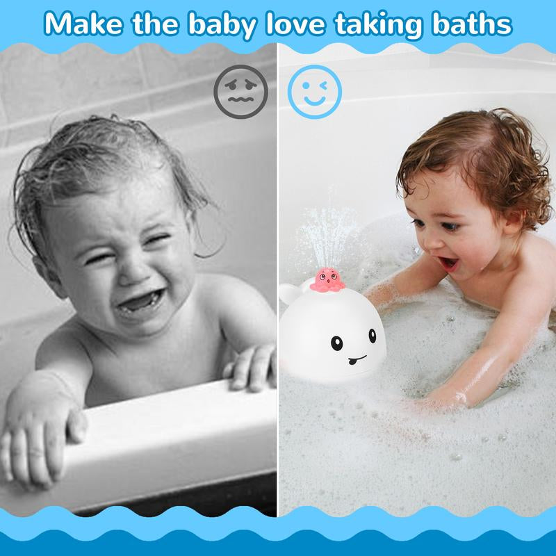 Water-Activated Glowing Whale Sprayer Toy