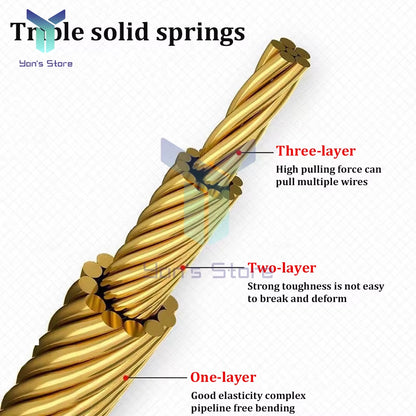 5/10M Universal Wire Threading Device Spring High Elasticity Rope Pulling Device with Pulley Electricians Wire Lead Cable Puller