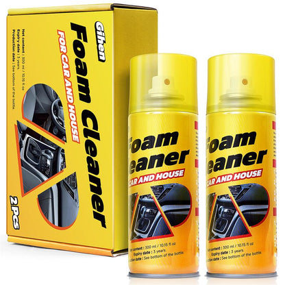 Powerful Car Interior Foam Cleaner Cleans Leather Seats, Plastic Surfaces, and Headliners for Automotive Detailing and Care 10 Fl Oz