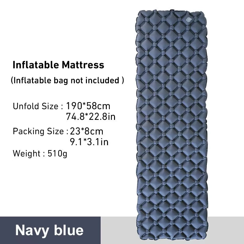 Portable Outdoor Air Cushion Sleeping Mat for Travel Hiking